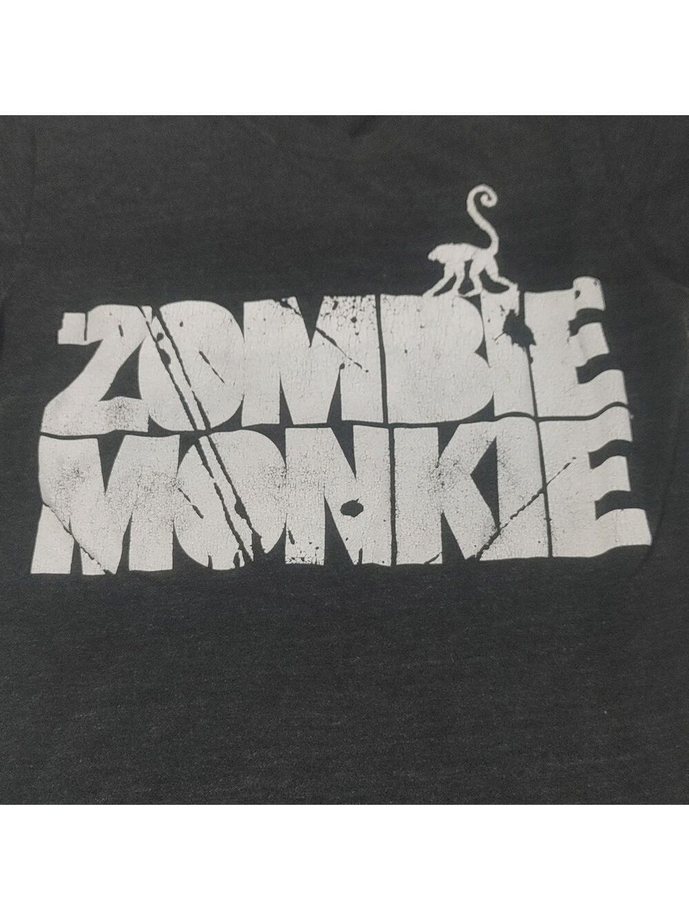 American Apparel Black Zombie Monkie XS Tee - Picture 2 of 7